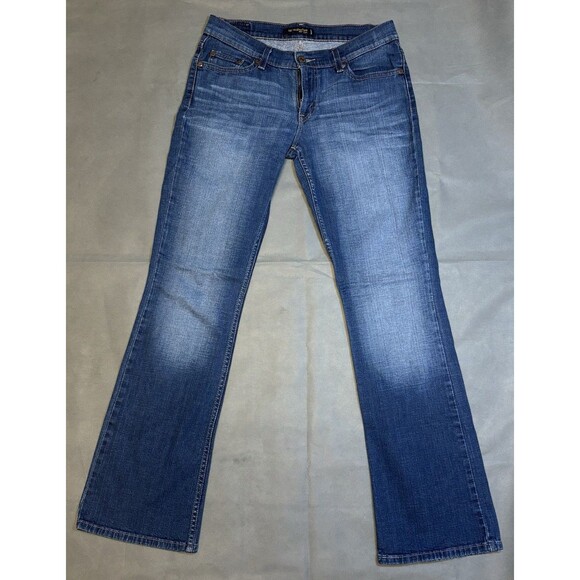 Levis Too Superlow 524 Jeans Womens 9 Blue Bootcut Low Rise Stretch Denim 2009 - Picture 1 of 8